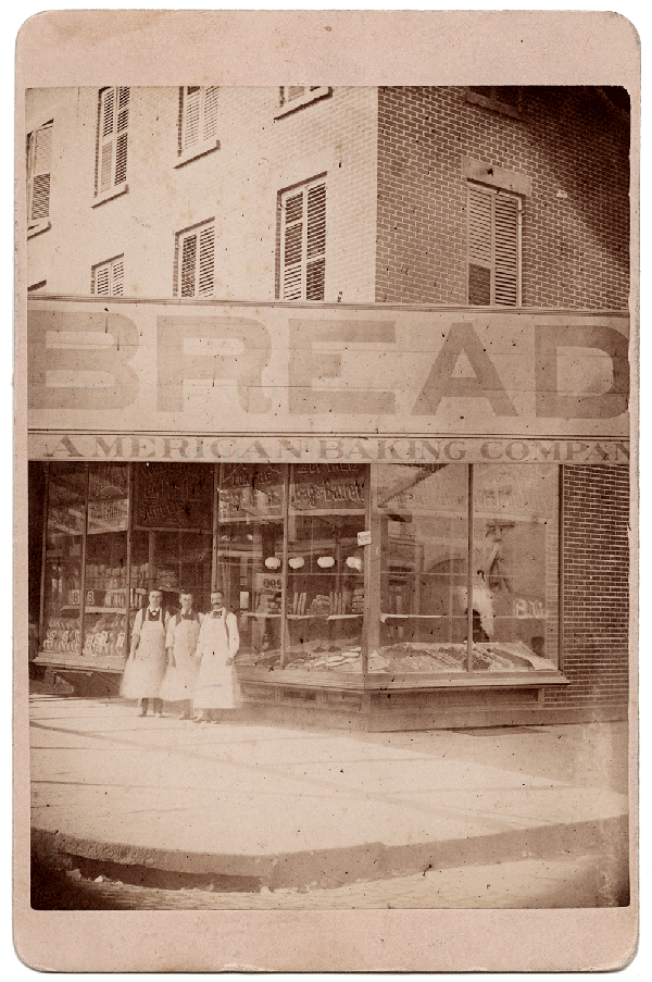 Exterior of BAKERY with big sign